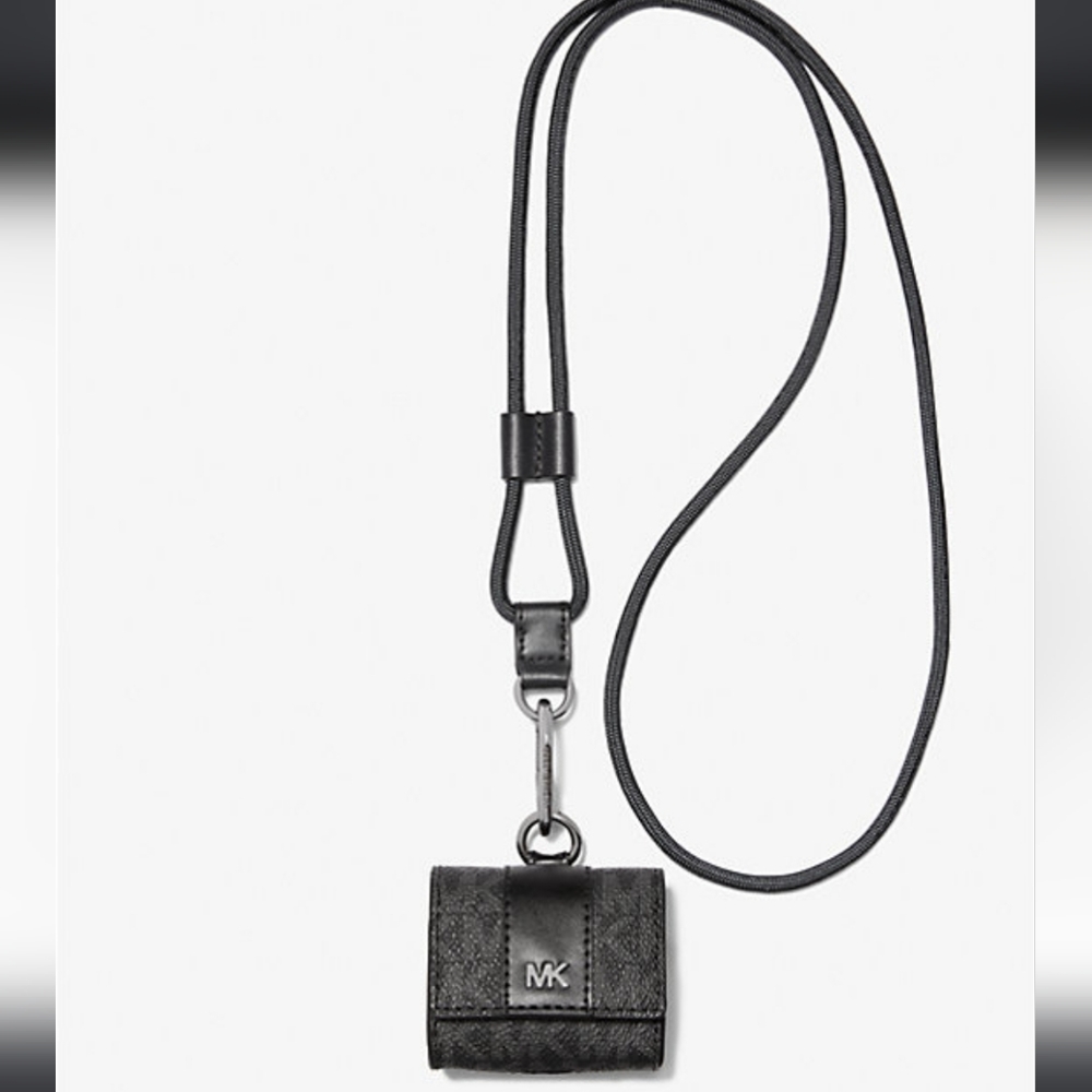 Micheal Kors Logo Lanyard black Case for Apple AirPods Pro - Picture 2 of 6
